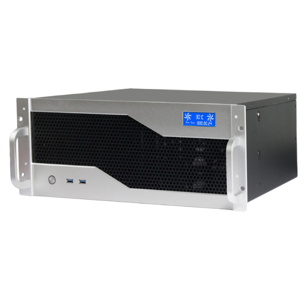 K435DF 4U ATX Rackmount Chassis with Temperature LCD