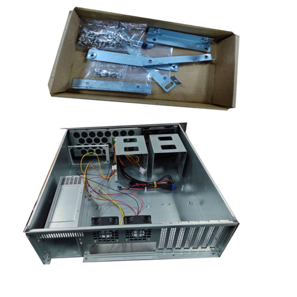 K348L 3U Rackmount Chassis with 550W Redundant PSU