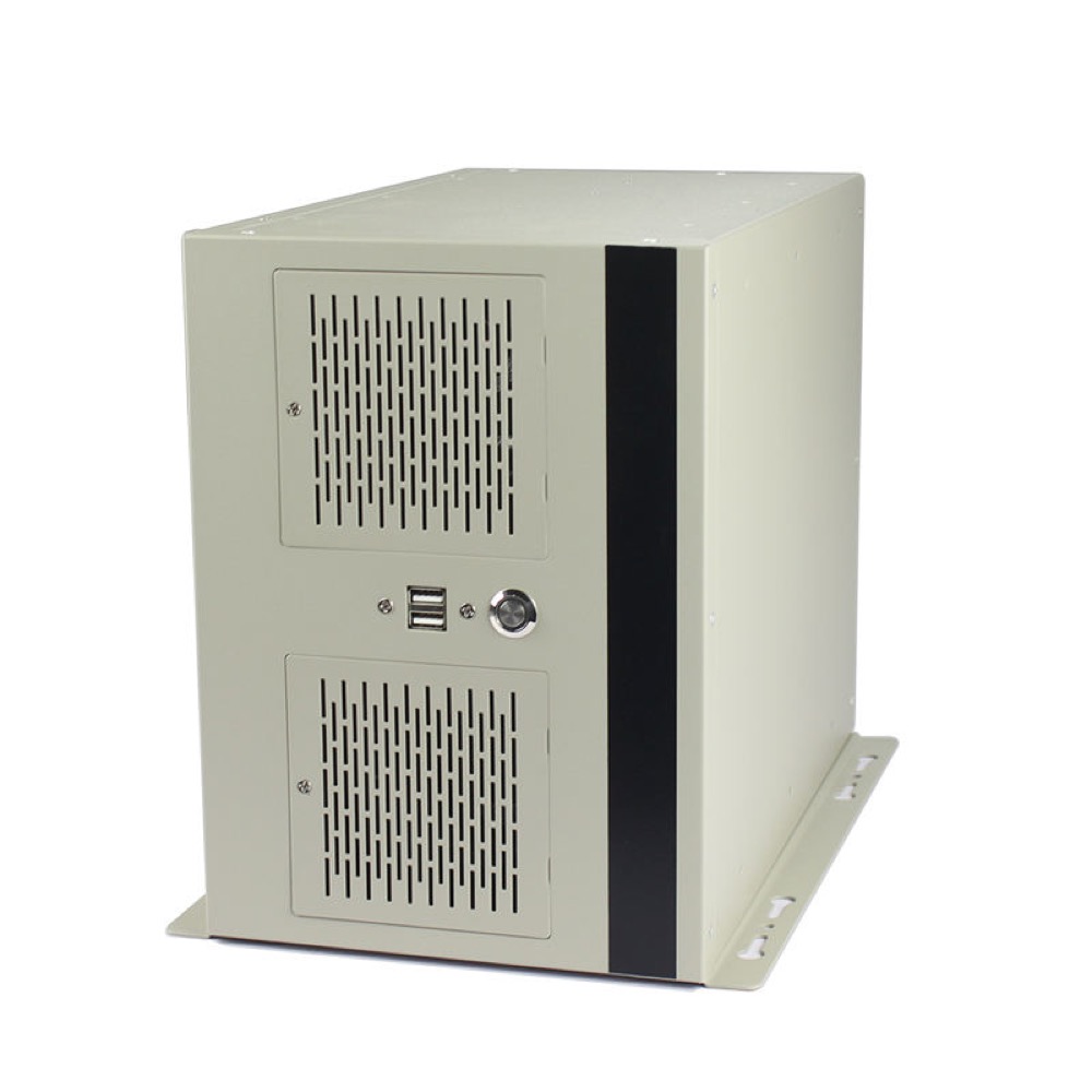 Industrial ITX Wall-Mounted Case with 4PCIE 6*COM Port ATX PSU MATX MB Support Stock Chassis up to 160mm CPU Cooler