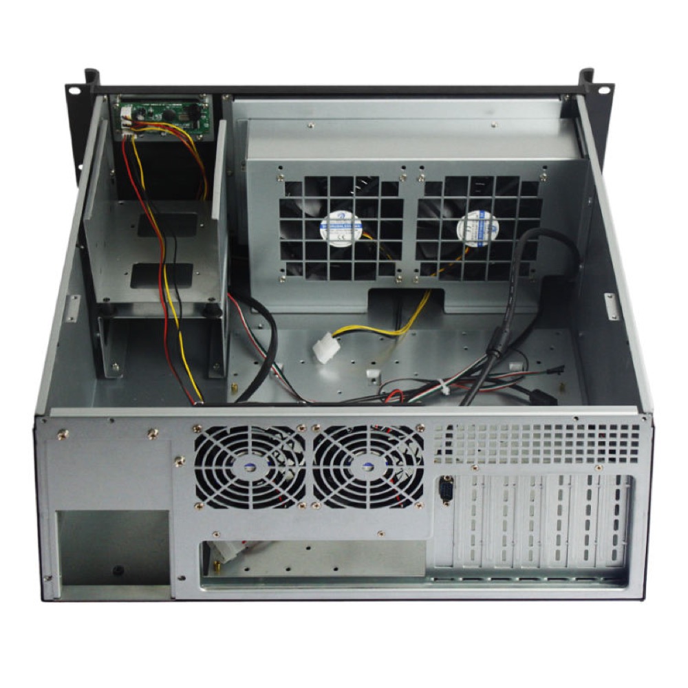 New Design Aluminum 4U Industrial ATX Computer Server Chassis 11.6" LCD Touch Screen 1366×768 Resolution with Fan Rack Style