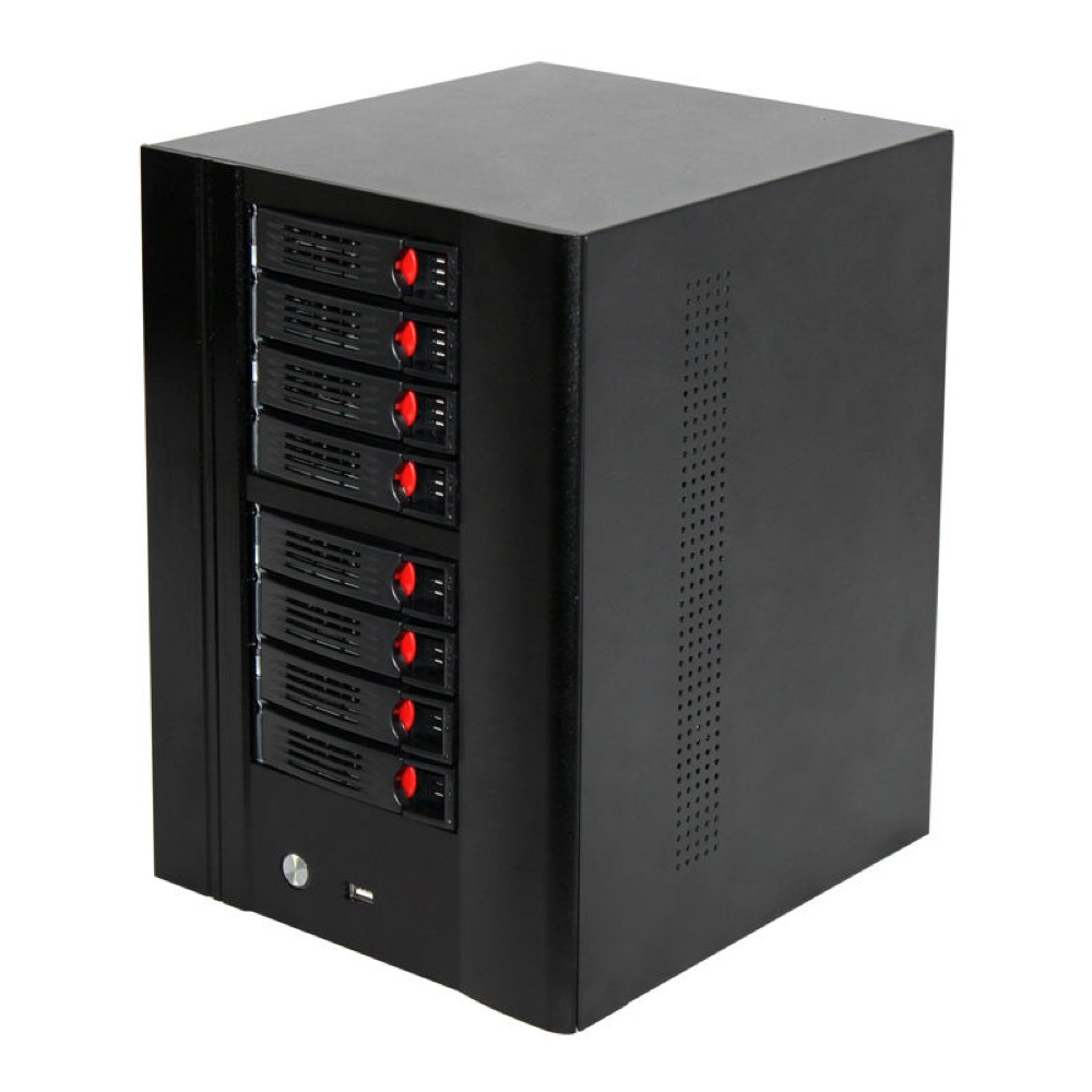 N8 8-Bay Mini-ITX Hot-Swap NAS Chassis
