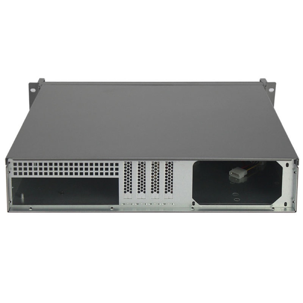 Industrial 2U 19 Inch Rackmount Chassis Model K240E for Micro ATX Motherboard with 4x3.5" HDD and ATX PSU in Stock