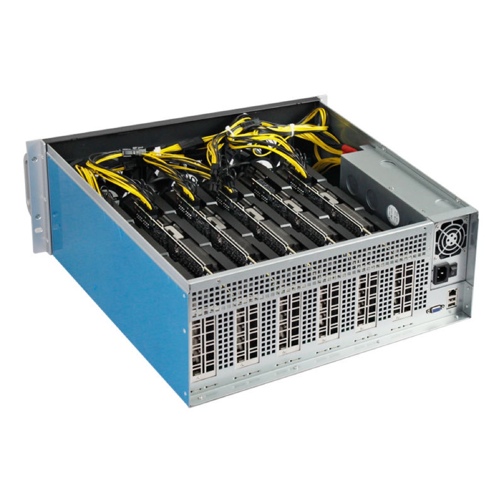 4U 6/8-GPU Rackmount Server System