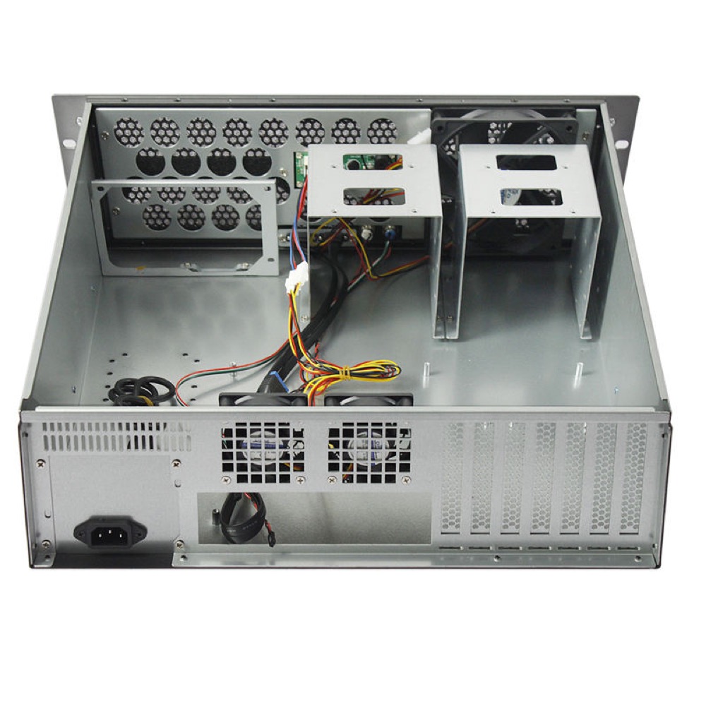 K348L 3U Rackmount Chassis with 550W Redundant PSU
