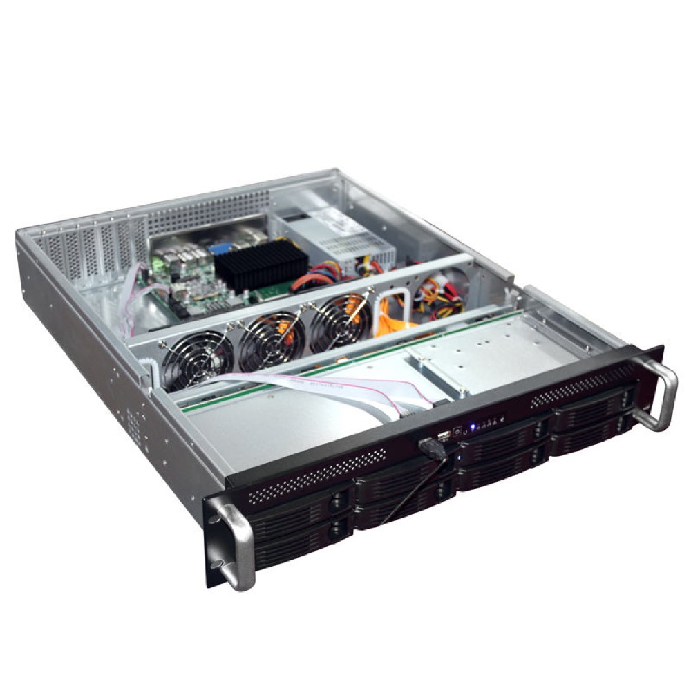 R255-8 2U Hot-Swap Storage Chassis with 10-Bay Option