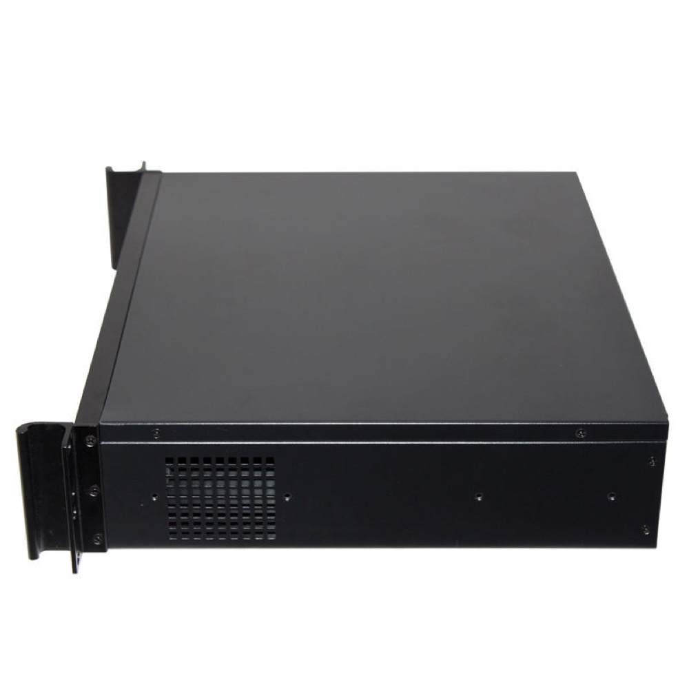 HOT SELLING 2U LCD RACKMOUNT CASE WITH FAN CAN SUPPORT 9.6*9.6 MOTHERBOARD ATX FAN and 2*8CM FANS