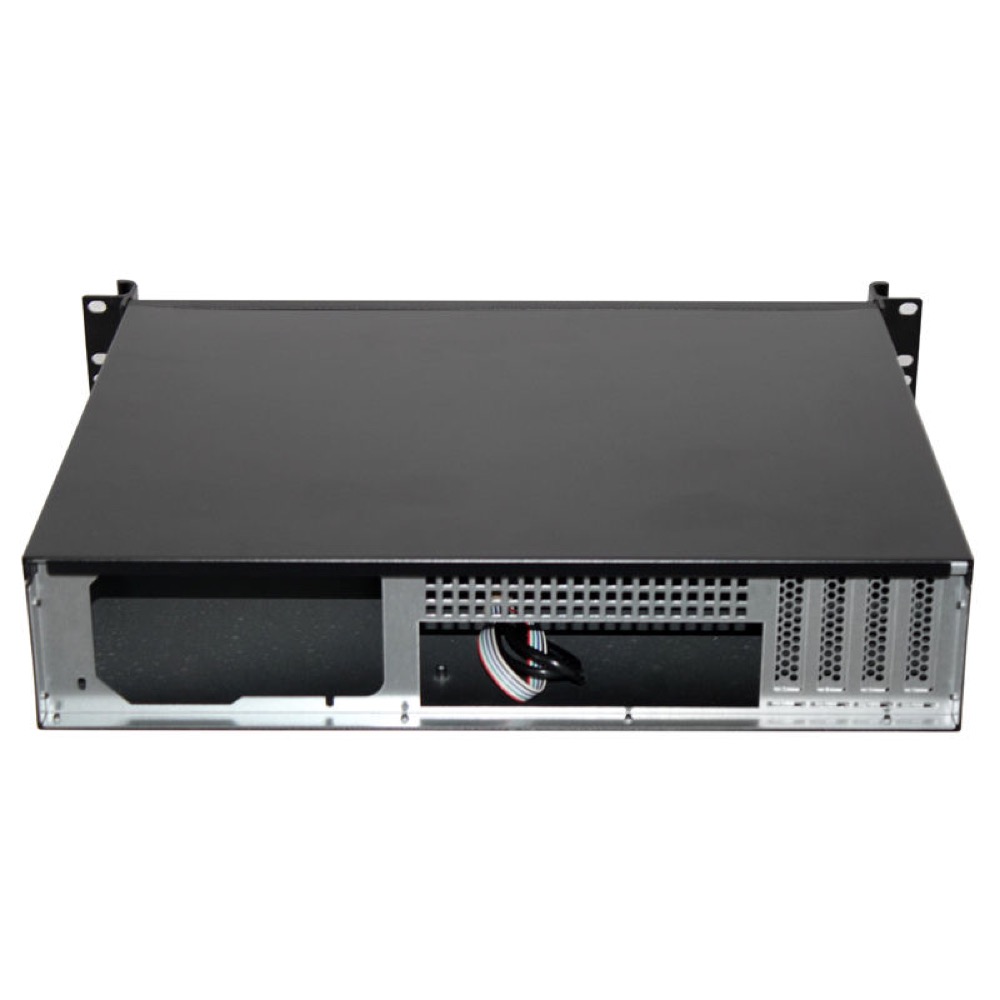 HOT SELLING 2U LCD RACKMOUNT CASE WITH FAN CAN SUPPORT 9.6*9.6 MOTHERBOARD ATX FAN and 2*8CM FANS