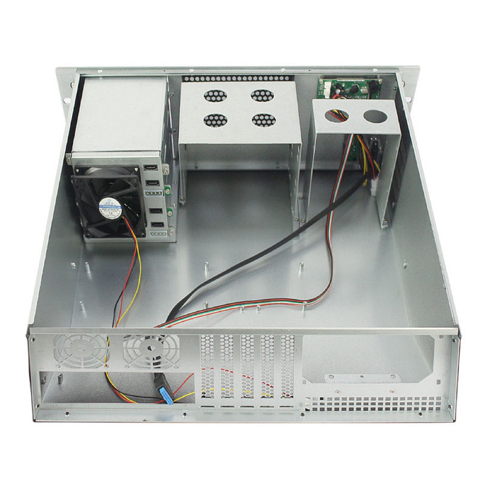 G348C-4 3U ATX Storage Rackmount Chassis with Temperature Display
