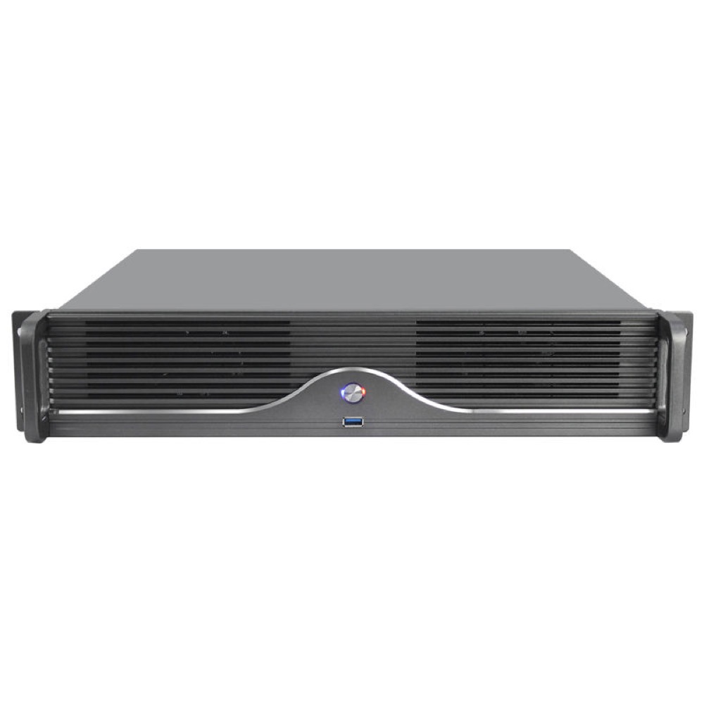 Industrial 2U 19 Inch Rackmount Chassis Model K240E for Micro ATX Motherboard with 4x3.5" HDD and ATX PSU in Stock