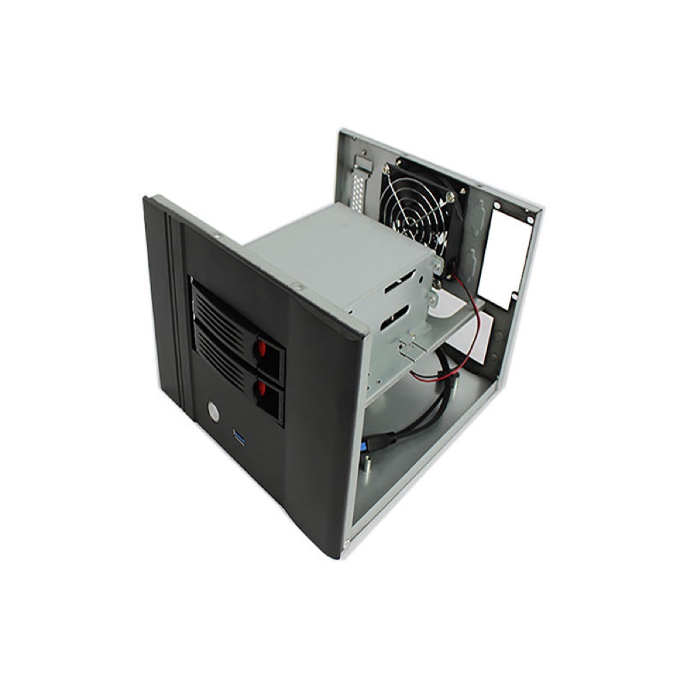 N2 2-Bay Mini-ITX Hot-Swap NAS Chassis