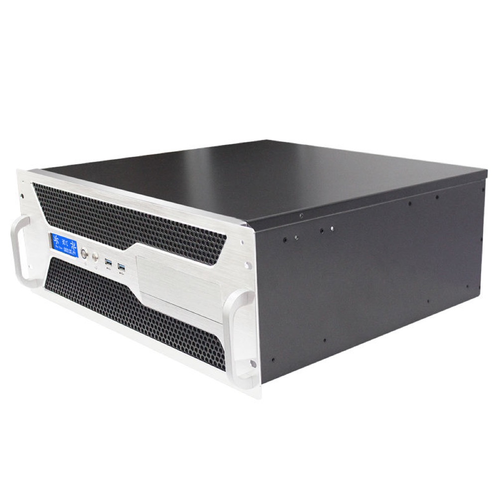 4U Industrial Computer Rackmount Case with LCD IPC Server Compatible for Server Room or Industrial Applications