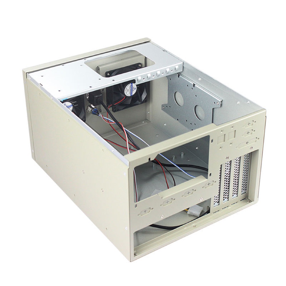 Industrial ITX Wall-Mounted Case with 4PCIE 6*COM Port ATX PSU MATX MB Support Stock Chassis up to 160mm CPU Cooler
