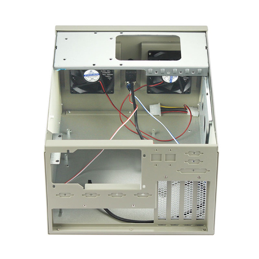 Industrial ITX Wall-Mounted Case with 4PCIE 6*COM Port ATX PSU MATX MB Support Stock Chassis up to 160mm CPU Cooler