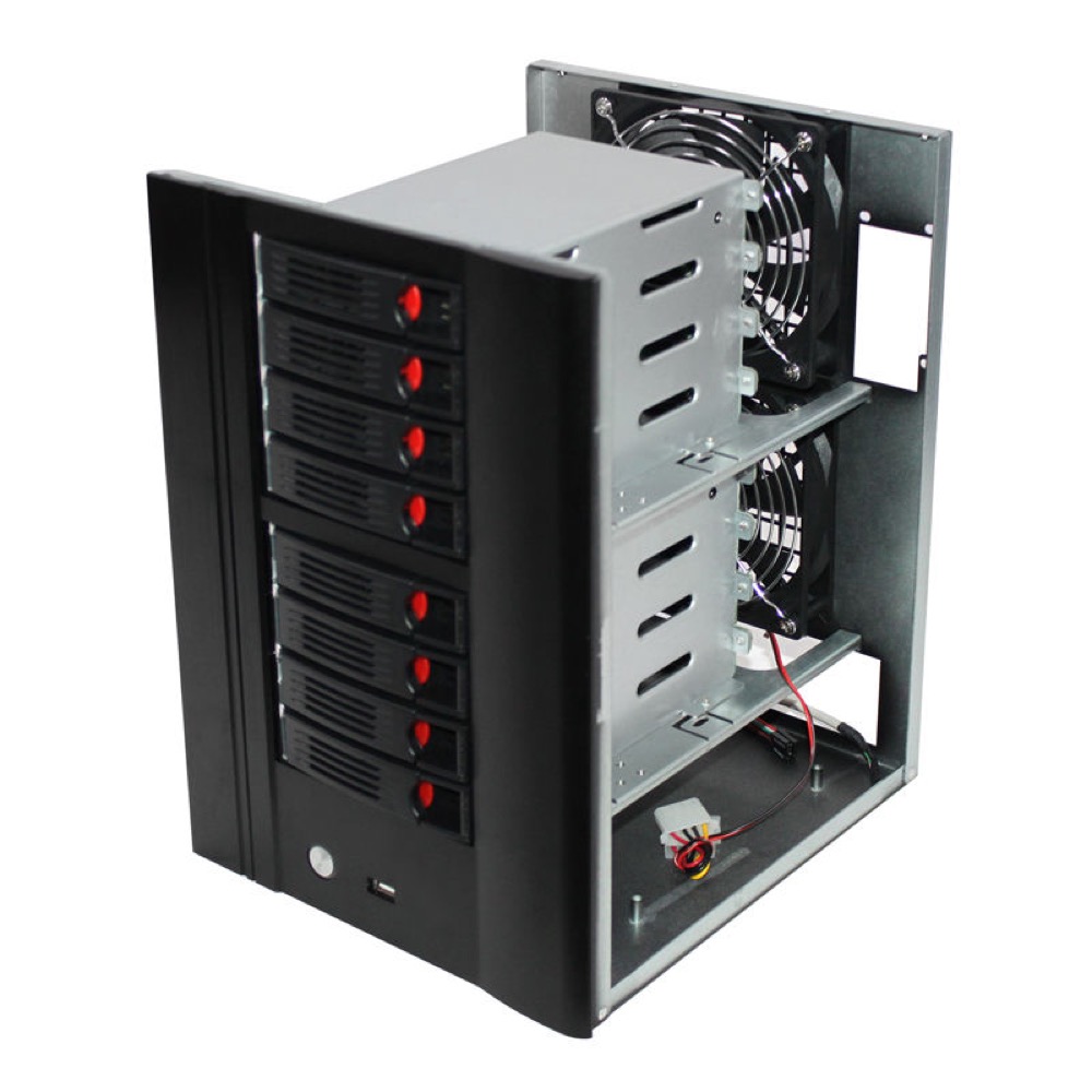 N8 8-Bay ITX NAS Storage Chassis