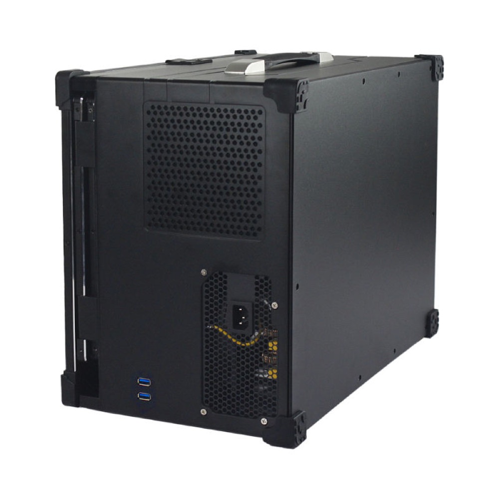 B43 Portable Industrial Panel Chassis with Triple 17.3-inch Displays