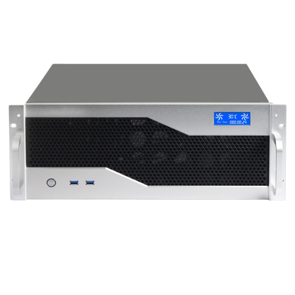 K435DF 4U ATX Rackmount Chassis with Temperature LCD