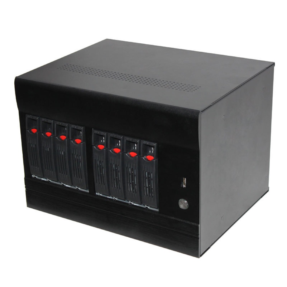 N8 8-Bay Mini-ITX Hot-Swap NAS Chassis
