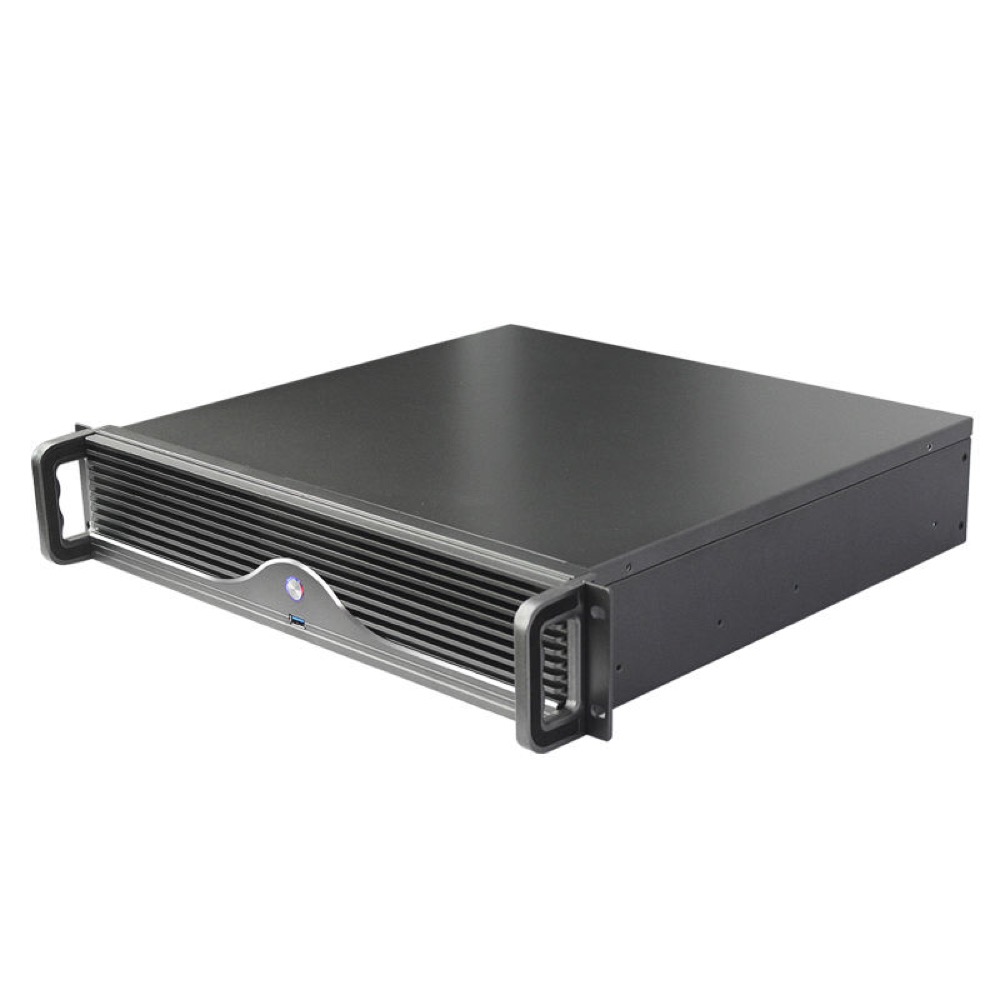 Industrial 2U 19 Inch Rackmount Chassis Model K240E for Micro ATX Motherboard with 4x3.5" HDD and ATX PSU in Stock