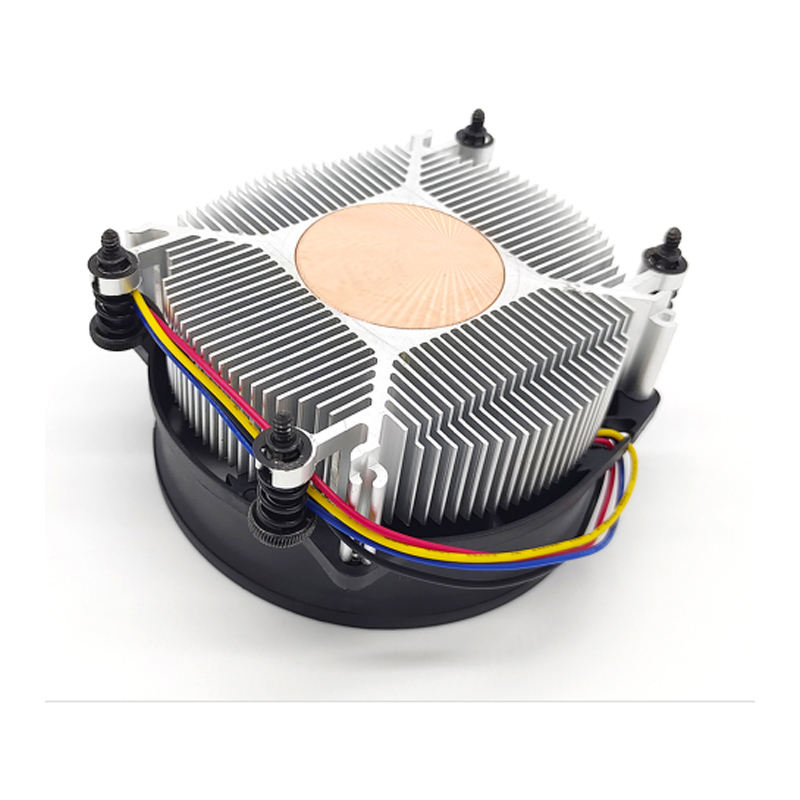 COOLSERVER LGA 115X CPU Heatsink Silent Computer Case 4Pin Pure Copper Aluminum 120W 5000RPM Two Ball Bearing
