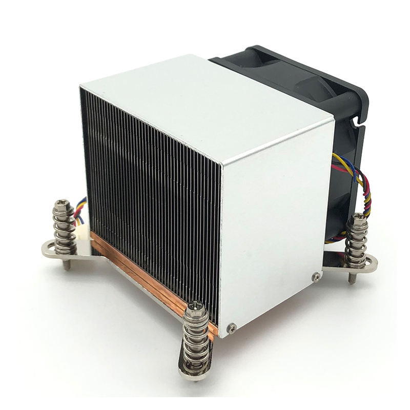 COOLSEVER CS-115X-2U6CA 115X Active Desktop CPU Cooler 12V Pure Copper Air Cooling Heat Sink 4Pin Double Ball Bearing 95W