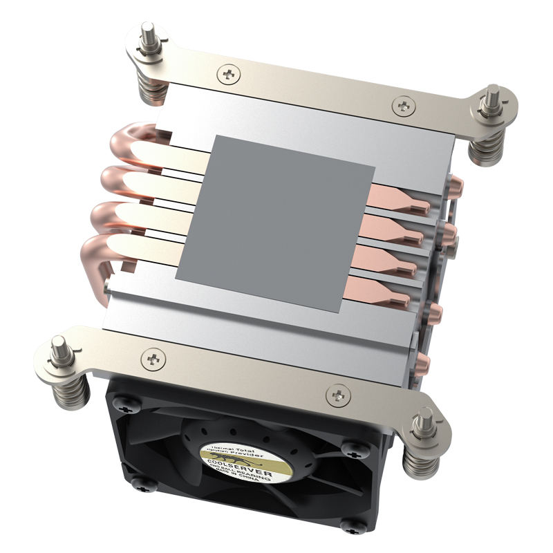 COOLSERVER 115X 1155 1151 Active Desktop Server CPU Cooler Radiator Fan Pure Copper LED Air Cooling Heat Sink for Computer Case