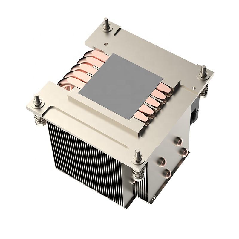 COOLSERVER Active Desktop CPU Cooler 115X 1155 1151 Connector 12V Radiator Fan Pure Copper Air Cooling Heat Sink TDP180W