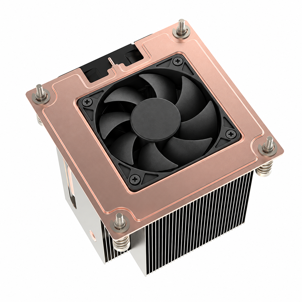 COOLSERVER 115X/1200 Thin Heat Sink Silent Processor Radiator Air Cooling 4Pin Pure Copper Aluminum for Computer Computer Case