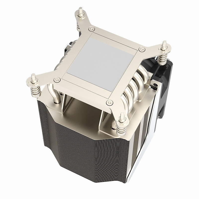 COOLSERVER LGA 115X 1155 1151 4UR19 Active Desktop Server CPU Cooler Radiator Heatsink 5 Heat Pipes Two Ball Bearing TDP 165W