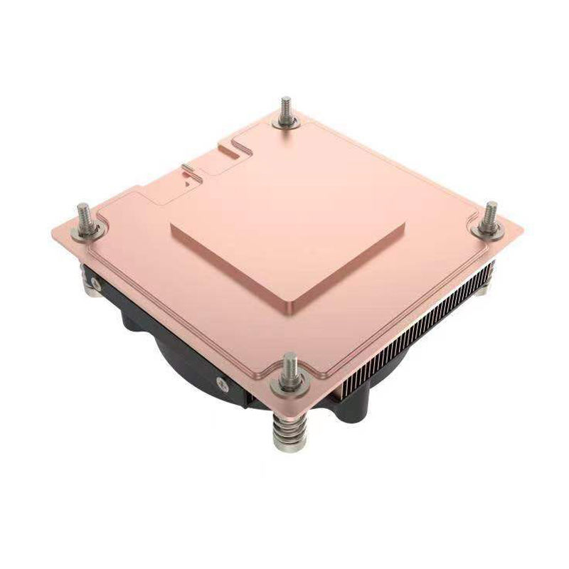 COOLSERVER 1700 Pure Copper Thin Heat Sink New Air Cooling Thermal Paste 4Pin Connector 3Pin PWM for Intel CPU Server Fan