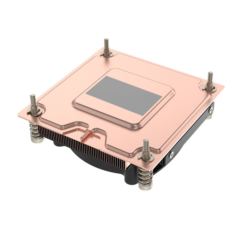 COOLSERVER 1700 Pure Copper Thin Heat Sink New Air Cooling Thermal Paste 4Pin Connector 3Pin PWM for Intel CPU Server Fan