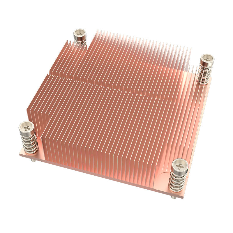 New INTEL LGA1700 Thin Shovel-Teeth Desktop CPU Server Radiator LED Cooling Heat Plate with Aluminum Bottom Stylish Copper Fan