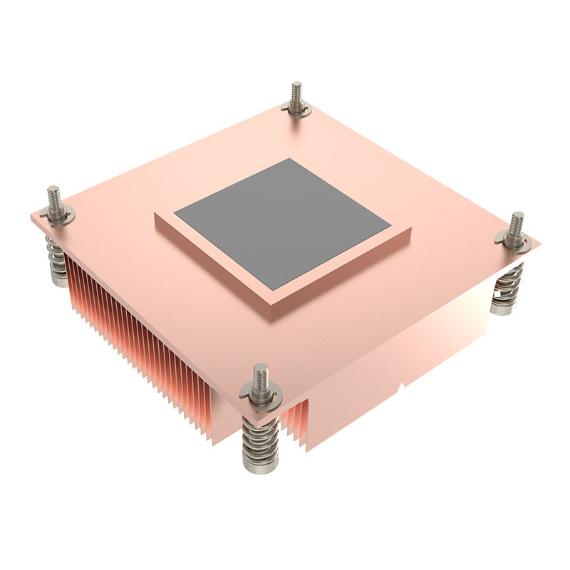 New INTEL LGA1700 Thin Shovel-Teeth Desktop CPU Server Radiator LED Cooling Heat Plate with Aluminum Bottom Stylish Copper Fan
