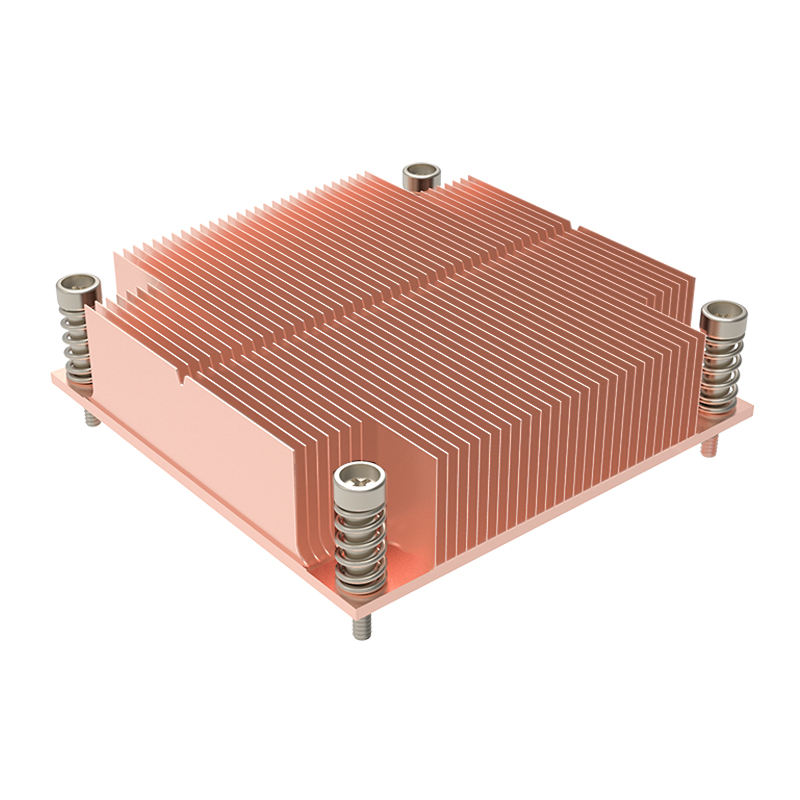 New INTEL LGA1700 Thin Shovel-Teeth Desktop CPU Server Radiator LED Cooling Heat Plate with Aluminum Bottom Stylish Copper Fan
