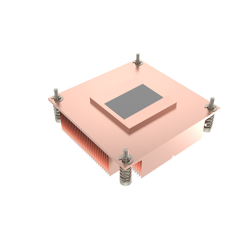 New INTEL LGA1700 Thin Shovel-Teeth Desktop CPU Server Radiator LED Cooling Heat Plate with Aluminum Bottom Stylish Copper Fan