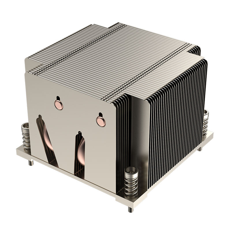 Intel LGA1700 Desktop CPU Server Radiator Fan with LED Copper Heat Pipe Aluminum PC Chassis Cooling Feature 2U Desktop Computer