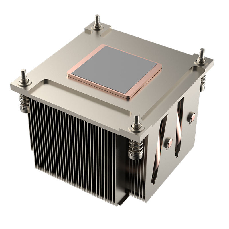 Intel LGA1700 Desktop CPU Server Radiator Fan with LED Copper Heat Pipe Aluminum PC Chassis Cooling Feature 2U Desktop Computer