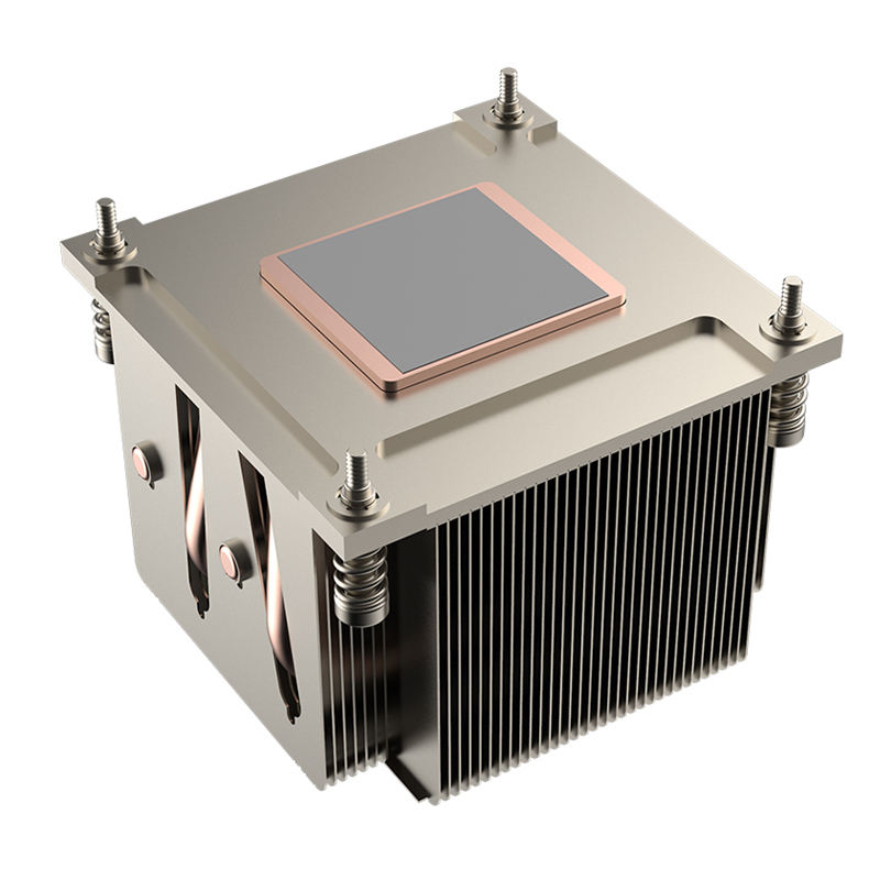 Intel LGA1700 Desktop CPU Server Radiator Fan with LED Copper Heat Pipe Aluminum PC Chassis Cooling Feature 2U Desktop Computer