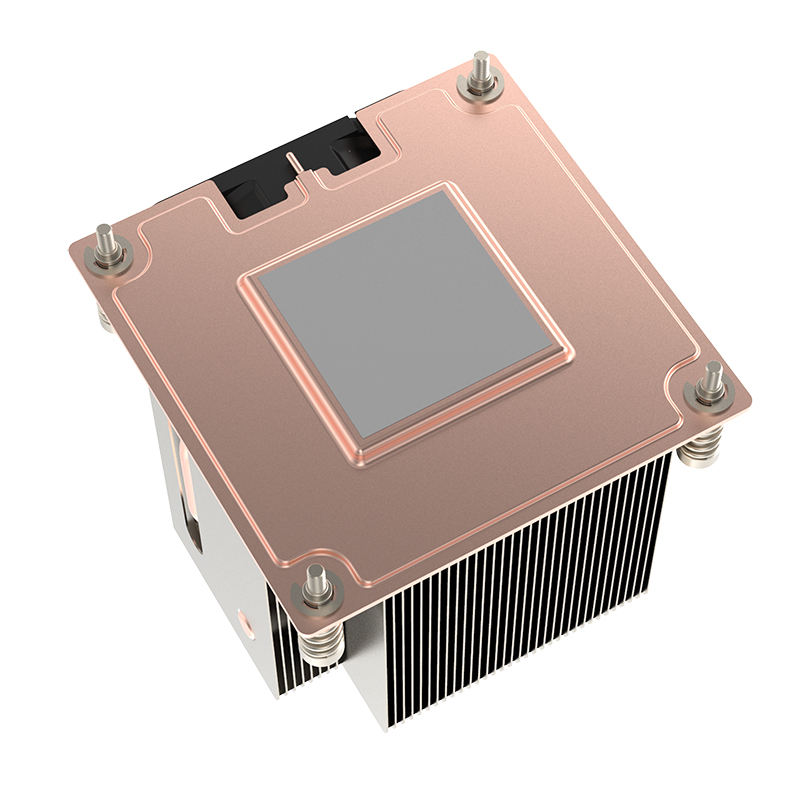 Intel LGA1700 2UV15 Platform Computer Cpu Server 2U Side Blowing 2 Heat Pipes Radiator Fan Uniform Heating Plate
