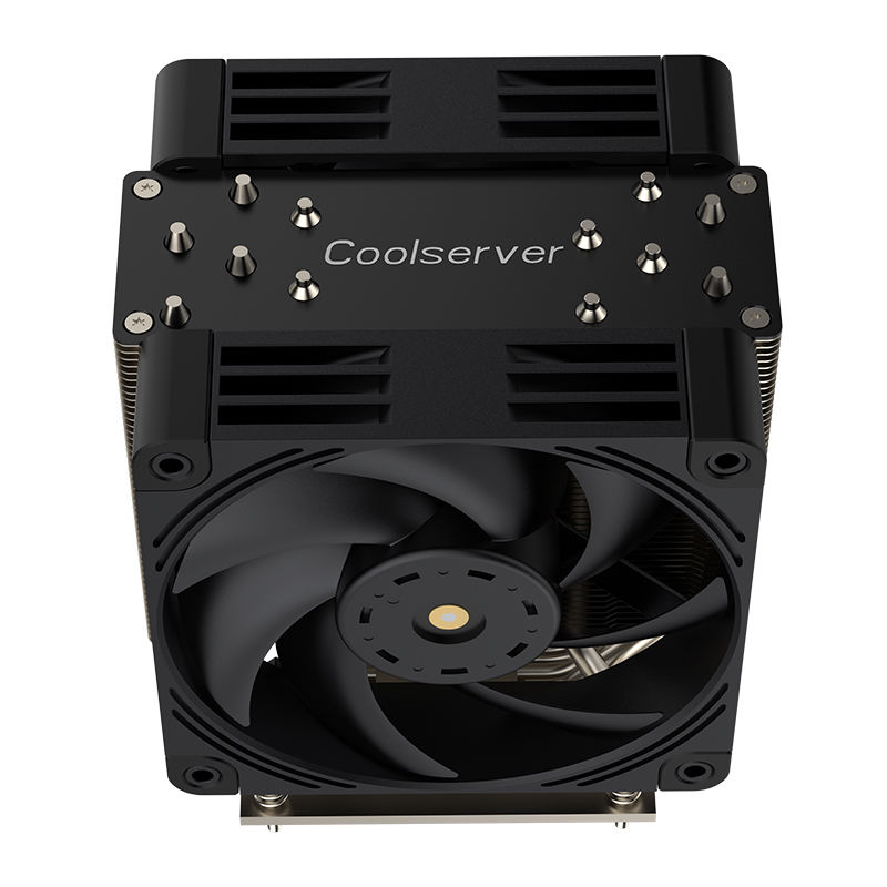 COOLSERVER LGA1700 4UR25 12th Generation CPU Server Radiator Dual Fan 6 Heat Pipe Silent 13900K New Computer Processor TDP 255W