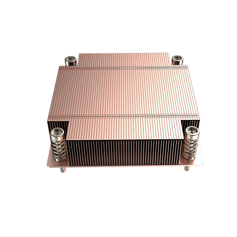 COOLSERVER INTEL LGA1700 V11 Thin Shovel-tooth 1U Server CPU Cooler Radiator Plate Copper Bottom Cooling for Square Motherboard