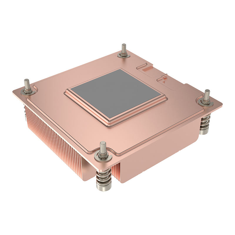 COOLSERVER INTEL LGA1700 V11 Thin Shovel-tooth 1U Server CPU Cooler Radiator Plate Copper Bottom Cooling for Square Motherboard