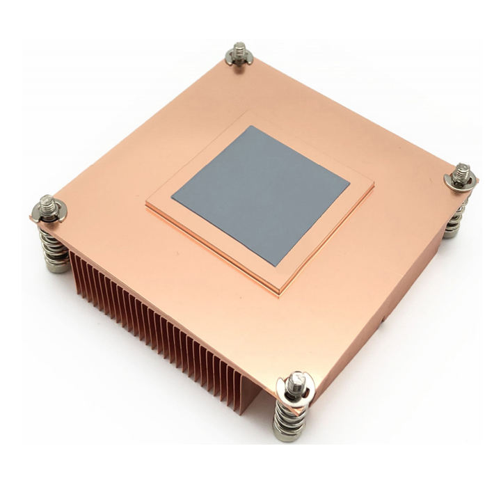 COOLSERVER CS-2011-1U1C-SP 1U Server CPU Cooler Copper & Aluminum Heat Sink for Square Mother Board TDP100W Computer Case