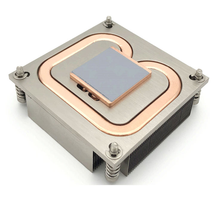 COOLSERVER CS-2011-1U1CA 1U Server CPU Cooler Heat Sink for Square Mother Board TDP110W Computer Case Copper & Aluminum