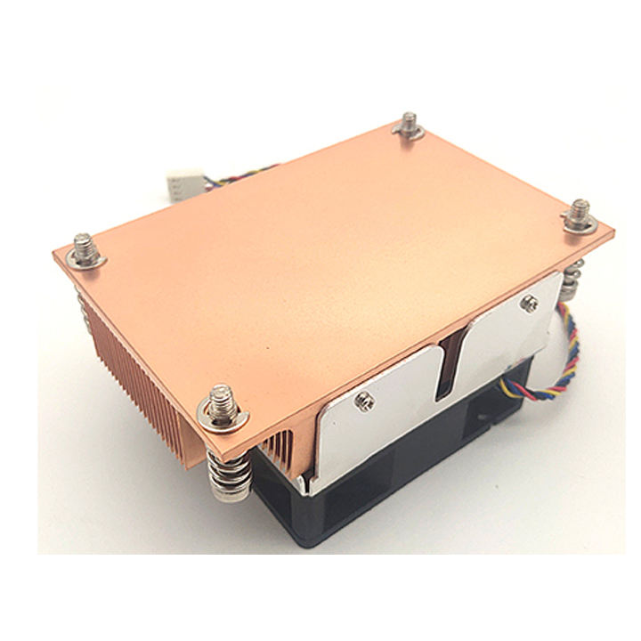 COOLSERVER LGA2011 CS-2011-2U3C-N CPU Server Cooler Computer Case Silent Two Ball Bearing Copper Aluminum Fan Radiator 125W