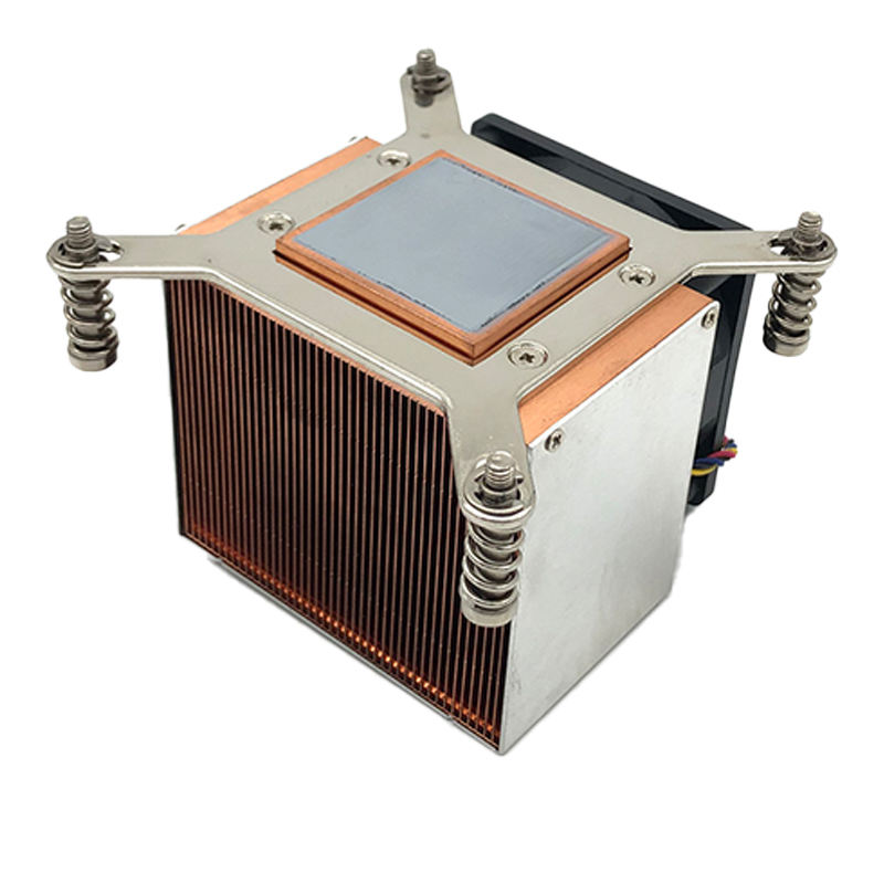 COOLSERVER LGA2011 2U6C-S Computer Case Air Cooler CPU Cooling Silent Two Ball Bearing Copper Aluminum Fan 110W 52dBA