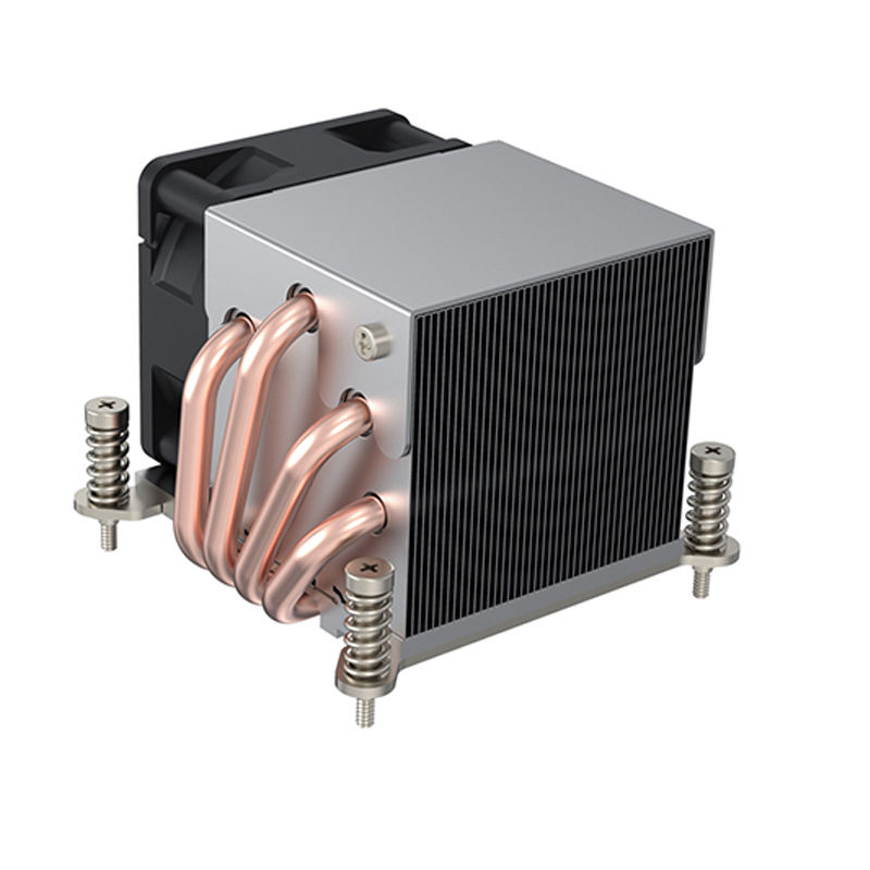 COOLSERVER LGA2011 2UR63 Server CPU Cooler Computer Case Two Ball Bearing 12V 4Pin Copper Aluminum Heatsink TDP 180W 34.5CFM