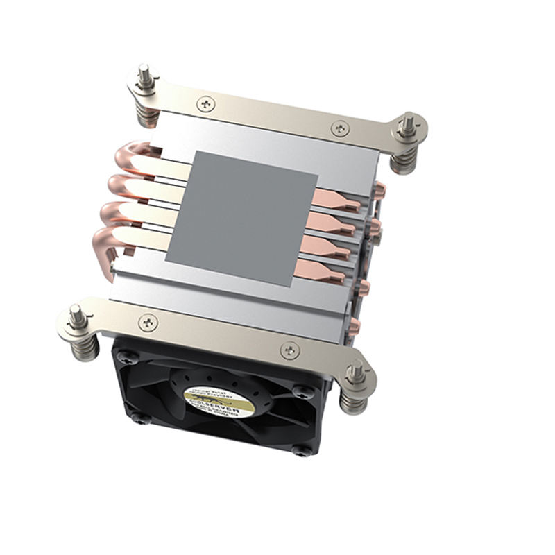 COOLSERVER LGA2011 2UR63 Server CPU Cooler Computer Case Two Ball Bearing 12V 4Pin Copper Aluminum Heatsink TDP 180W 34.5CFM