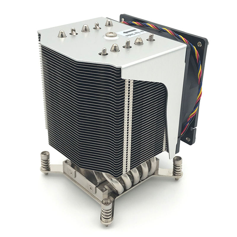 CoolServer LGA 2011 4U R19 Server Square CPU Radiator CPU Air Cooler 5 Heat Pipes Silent Cooling for Computer Case TDP 220W