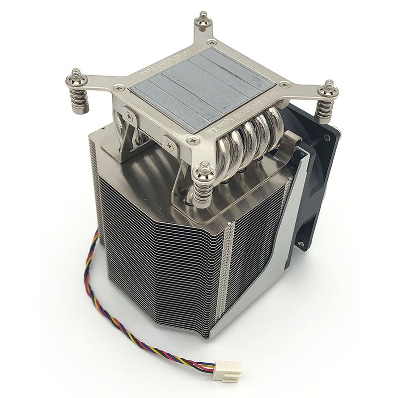 CoolServer LGA 2011 4U R19 Server Square CPU Radiator CPU Air Cooler 5 Heat Pipes Silent Cooling for Computer Case TDP 220W