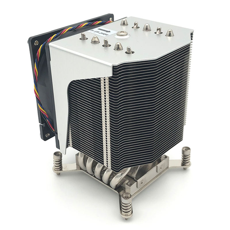 CoolServer LGA 2011 4U R19 Server Square CPU Radiator CPU Air Cooler 5 Heat Pipes Silent Cooling for Computer Case TDP 220W